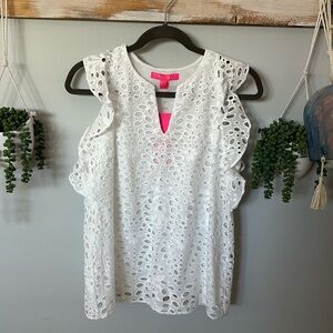 Lilly Pulitzer white Faun Top xs